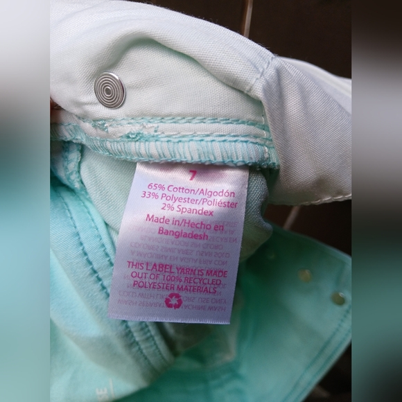 No Bo Size Juniors 7 High Rise Light blue stretch shorts EUC - Picture 6 of 6